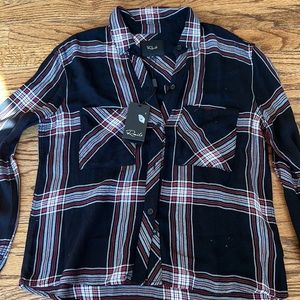 Rails button down cropped shirt. Size XS. NWT